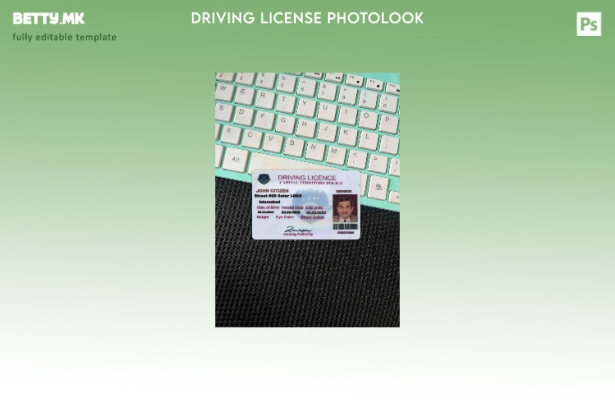 Модерен стил Пакистан (Исламабад) верзија на возачка дозвола photolook шаблон ФР